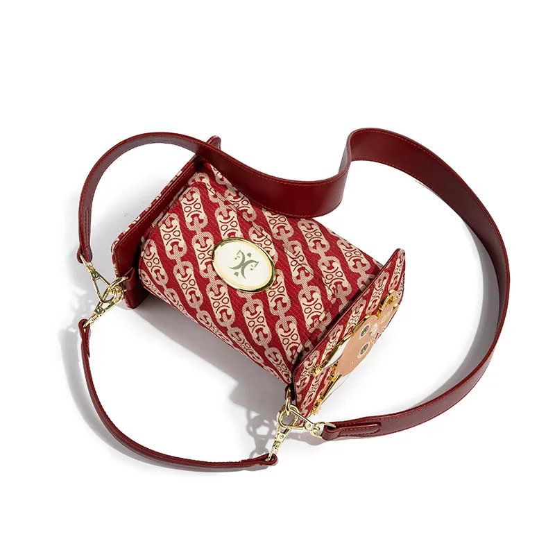 MACK JODAER Synthetic Leather Crossbody One Shoulder Handbag Regular Women's Red-7