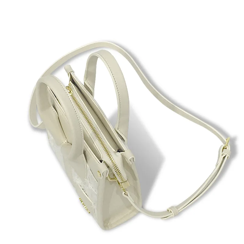 MACK JODAER Synthetic Leather Shoulder Bag Crossbody Bag Handbag Regular Women's Ecru-2