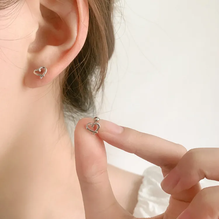 HUAJI Exquisite And Elegant Niche And Advanced Sensory Experience Stud Earrings Women's-1