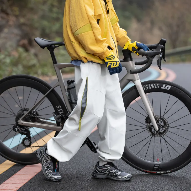 MESUCA Casual Pants Unisex Snow Mountain White-5