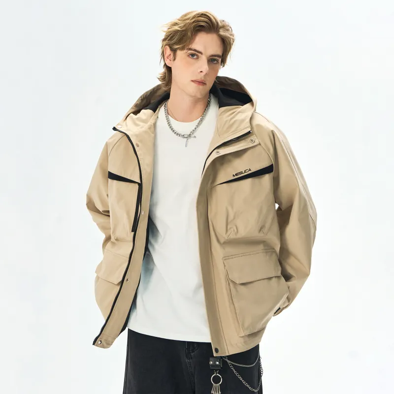 MESUCA Waterproof And Windproof Windbreaker Jacket Unisex-8
