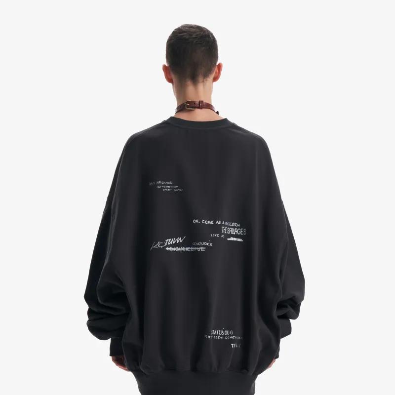 THE SALVAGES FASHION CLUB Sweatshirt Unisex Washed Gray-2