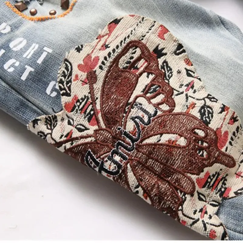PAINT STAIN Jeans Unisex Blue-2