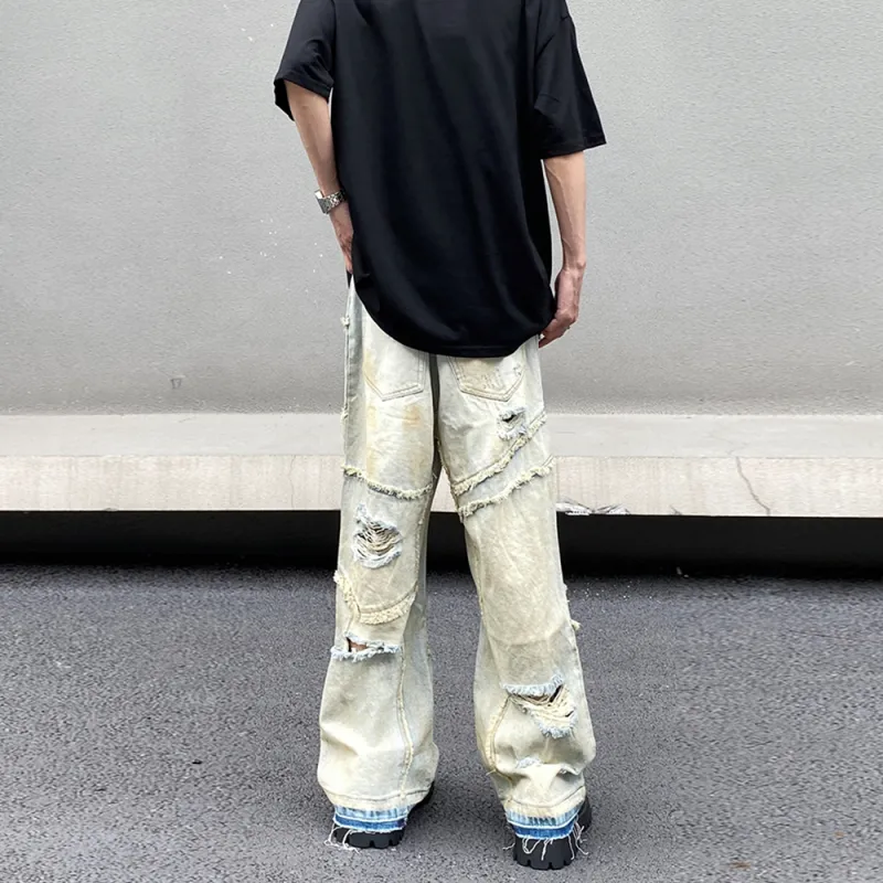 BABUGGE Jeans Unisex Yellow Mud-3