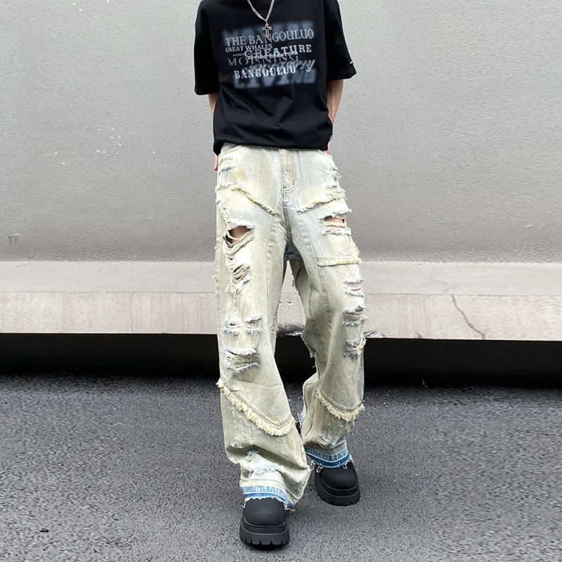 BABUGGE Jeans Unisex Yellow Mud-5