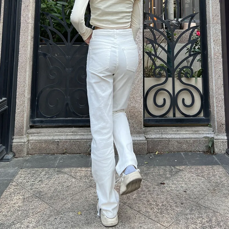 BABUGGE Jeans Unisex White-2