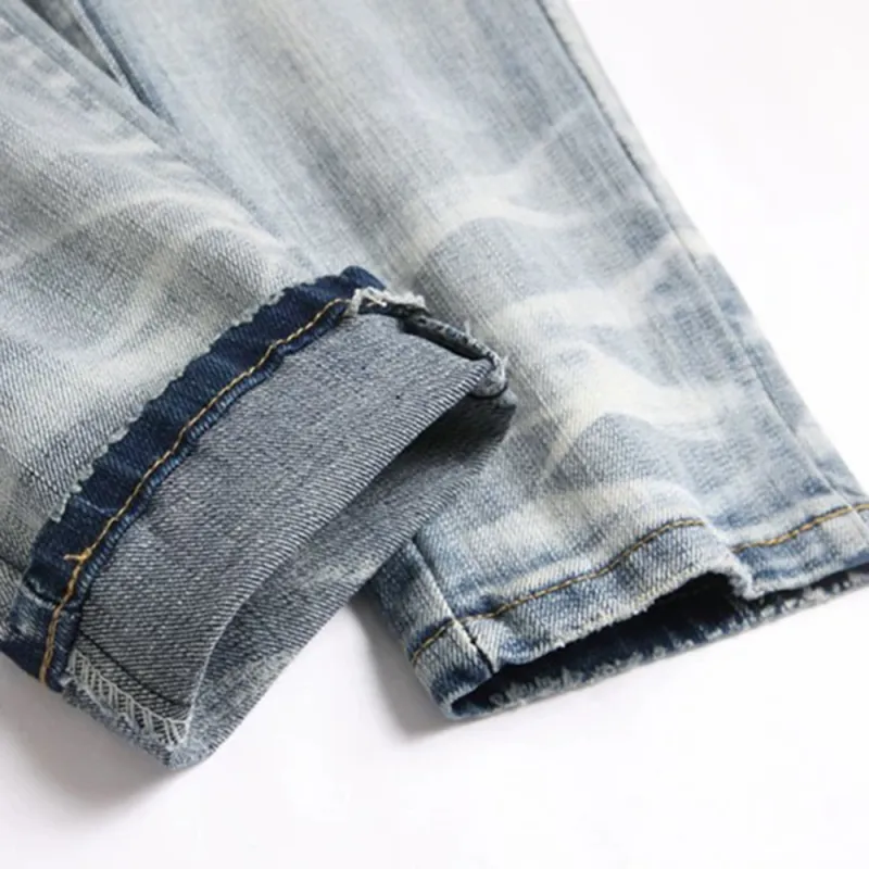 PAINT STAIN Jeans Unisex Blue-4