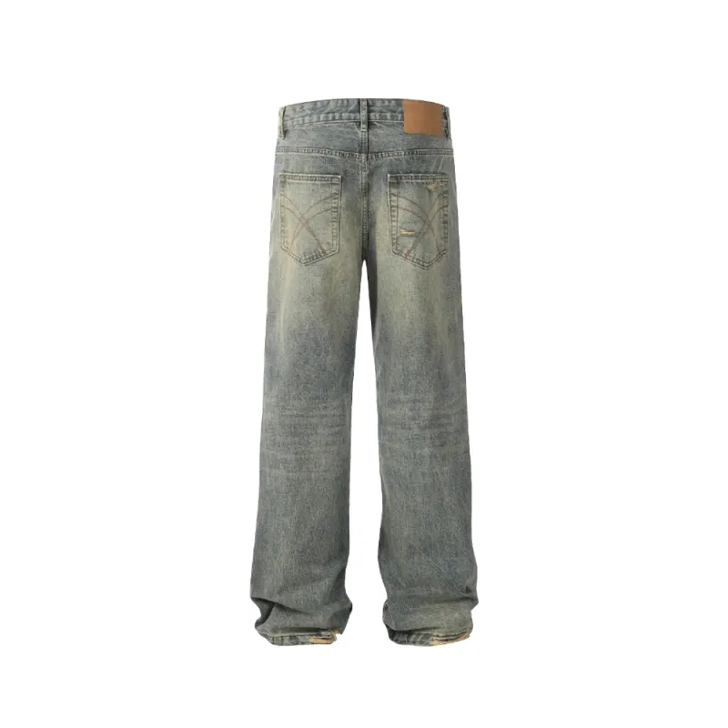 BABUGGE Jeans Unisex Vintage Blue-1