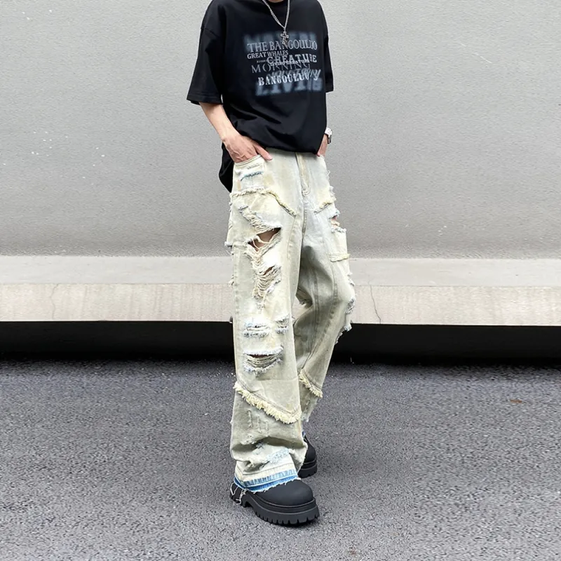 BABUGGE Jeans Unisex Yellow Mud-6