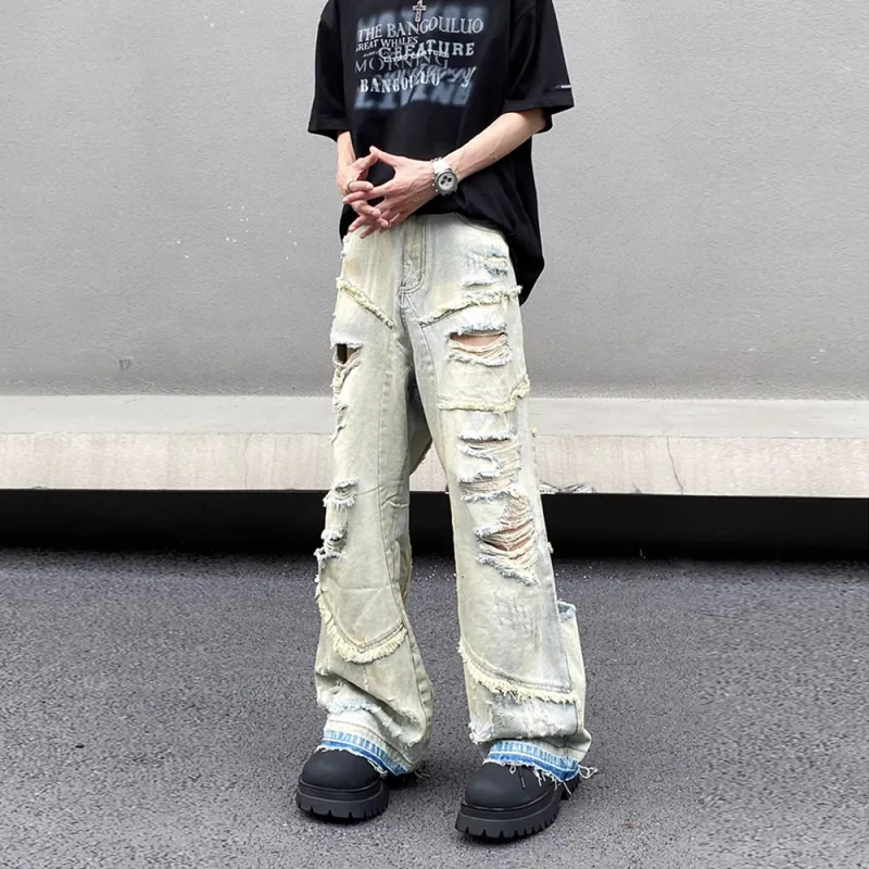 BABUGGE Jeans Unisex Yellow Mud-4
