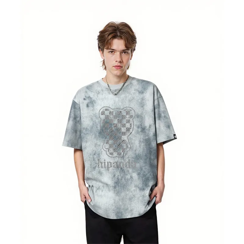 HIPANDA T Shirts Men Iron Gray-2
