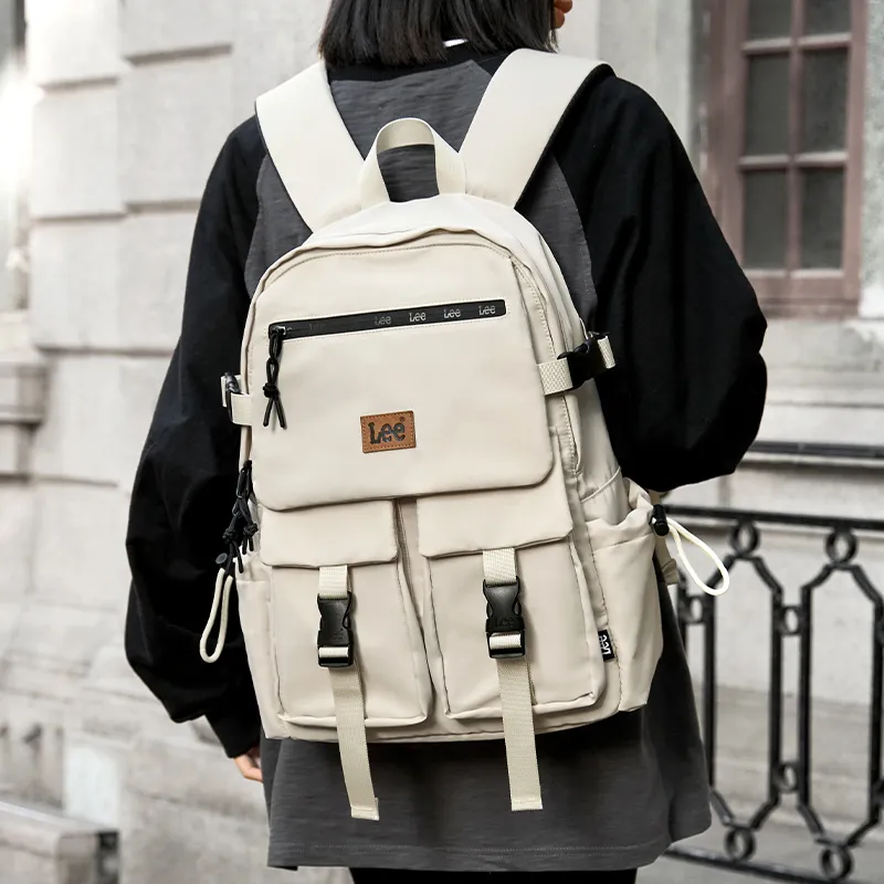 Lee Oxford Backpacks Backpack Unisex Black/Khaki/Alpine Green-8