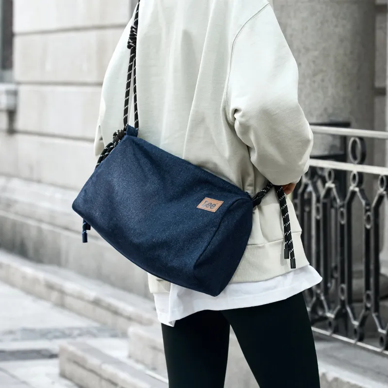 Lee Denim Versatile Sling Bag, Sports Shoulder Bag, Crossbody Bag Regular Unisex Black/Denim Blue/Khaki-6