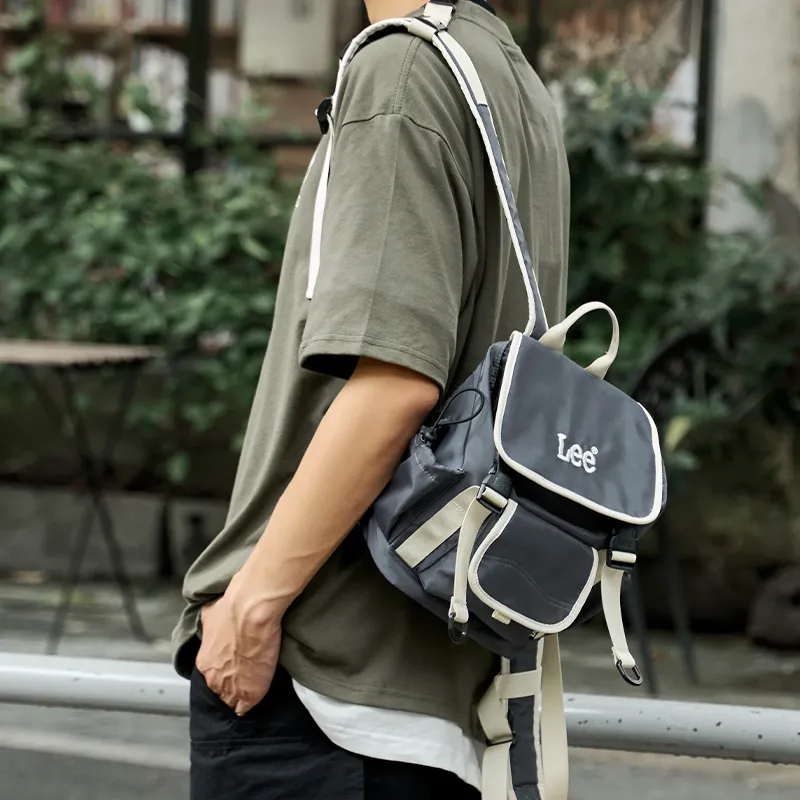 Lee Oxford Backpack Regular Unisex Khaki/Black Gray Color-9