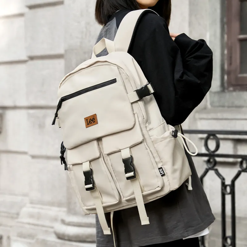 Lee Oxford Backpacks Backpack Unisex Black/Khaki/Alpine Green-7