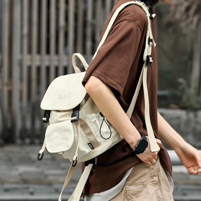 Lee Oxford Backpack Regular Unisex Khaki/Black Gray Color-5