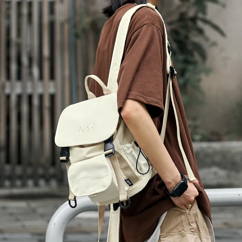 Lee Oxford Backpack Regular Unisex Khaki/Black Gray Color-3