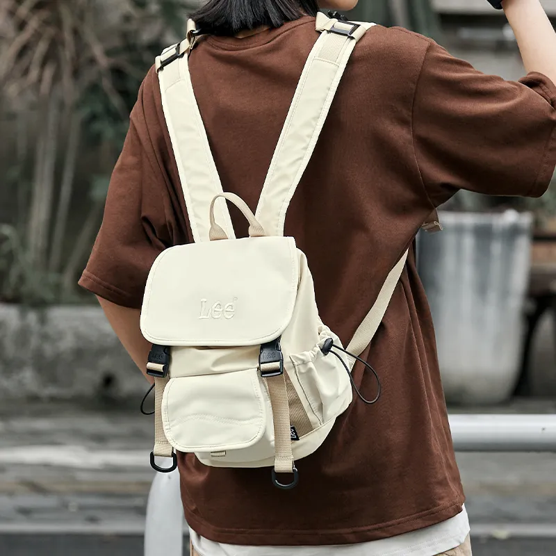 Lee Oxford Backpack Regular Unisex Khaki/Black Gray Color-4