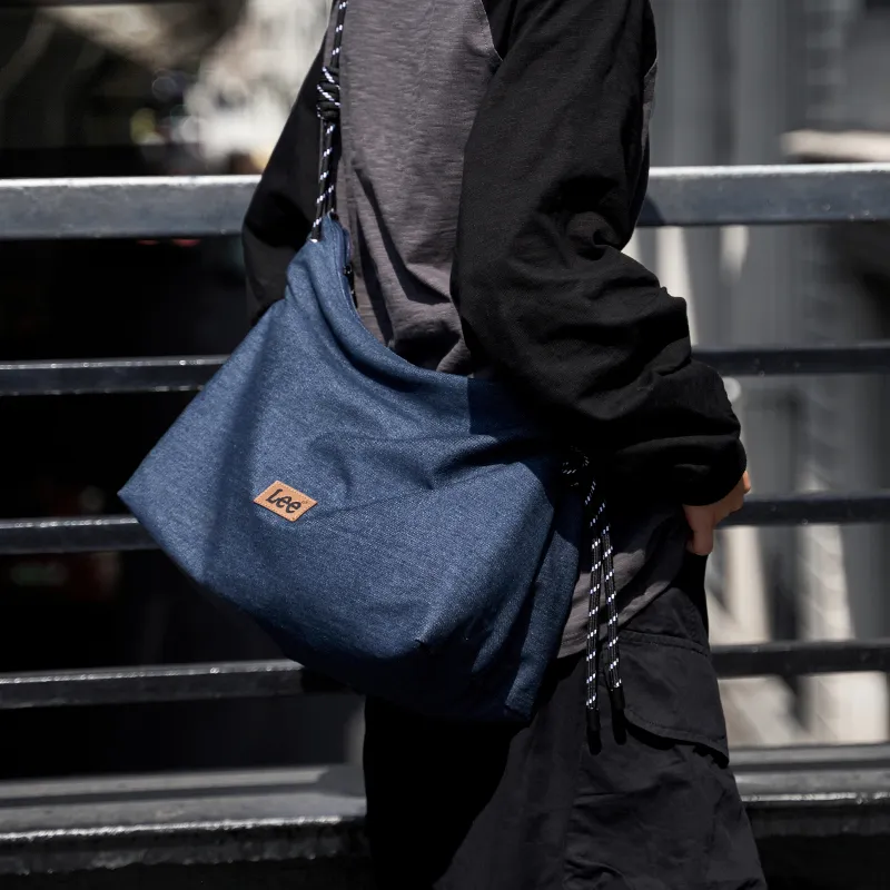 Lee Denim American Vintage Shoulder Bag, Crossbody Bag Medium Size Unisex Black/Denim Blue/Khaki-6