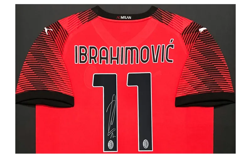 Huayitaojin Ac Milan Jersey ICONS Officially Licensed Company Certificate Framed 110x80cm Men's Collectible Classic-2