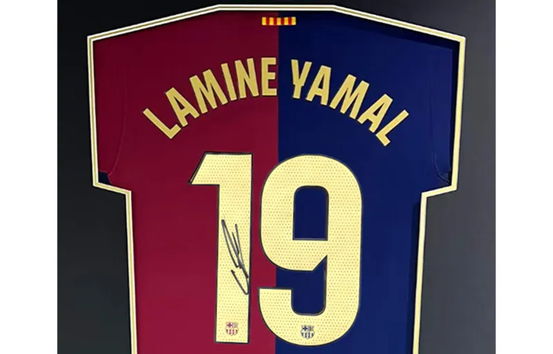 Huayitaojin Jersey Collector's Edition, Classic Officially Signed Company Certificate, Framed 75x105cm Unisex-3