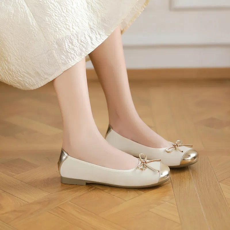 GEMEIQ Casual Single Shoes Women's Beige-5