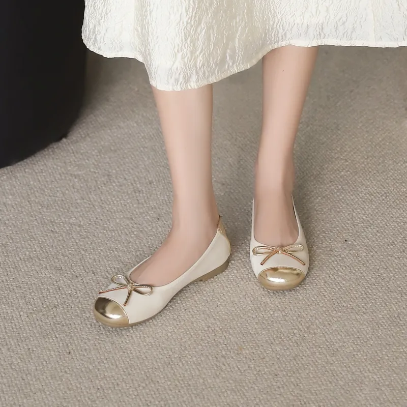 GEMEIQ Casual Single Shoes Women's Beige-2