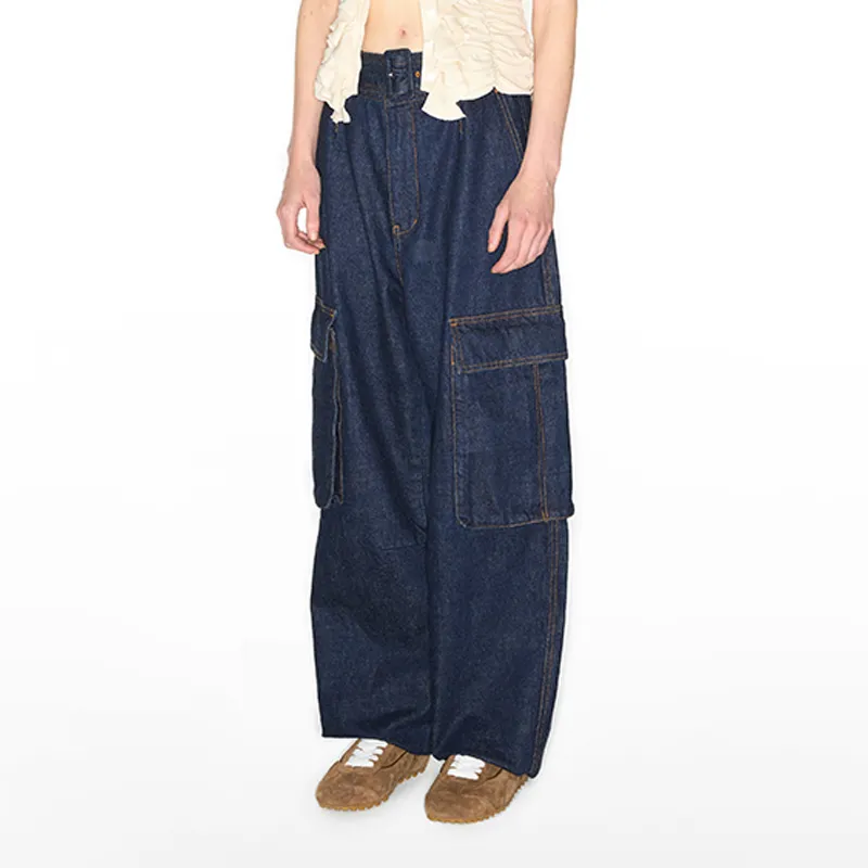 IMMI Jeans Women's Navy Blue-3