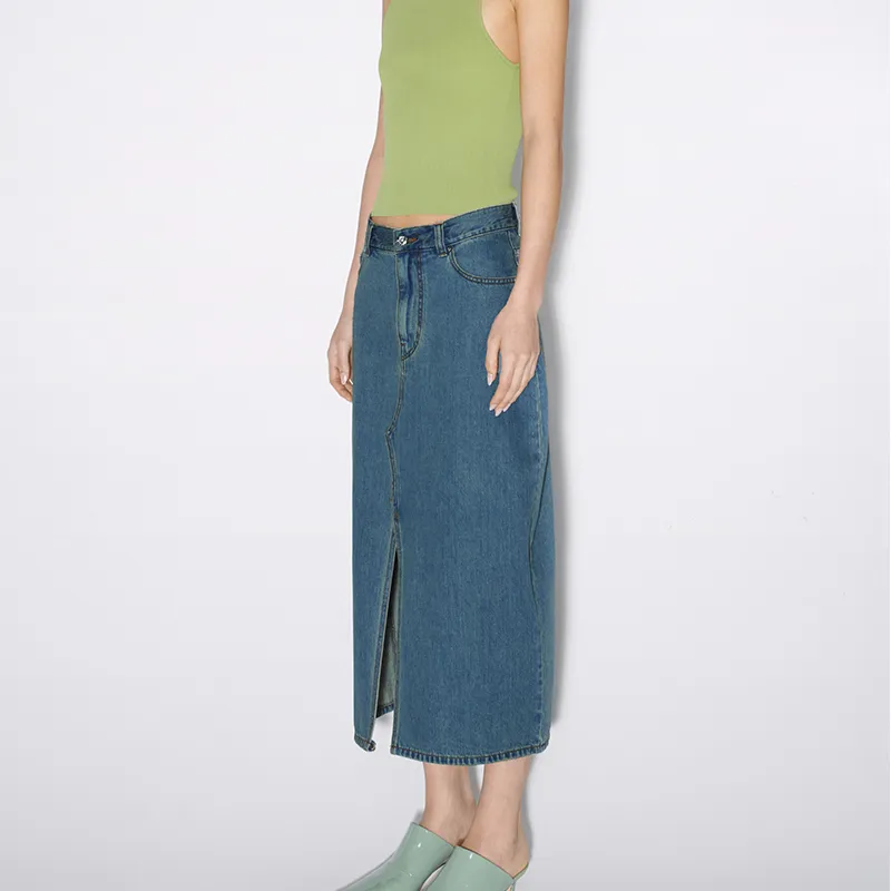 IMMI Denim Long Skirts Women's Blue-2