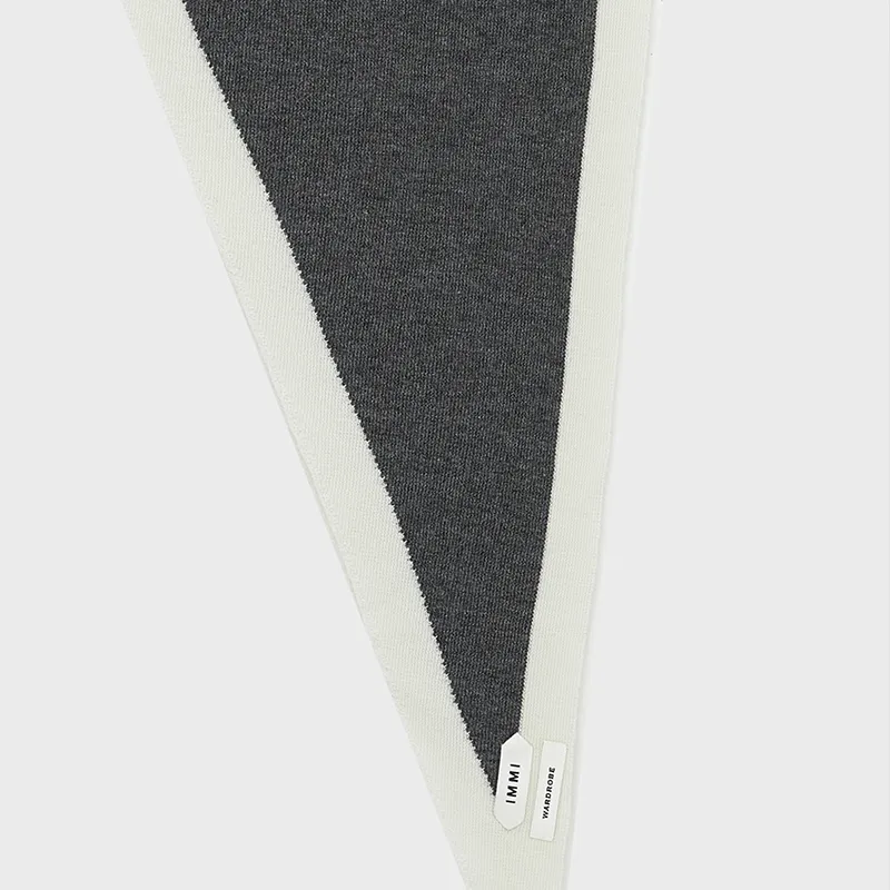 IMMI Cashmere Knit Scarves Unisex Navy Blue-8