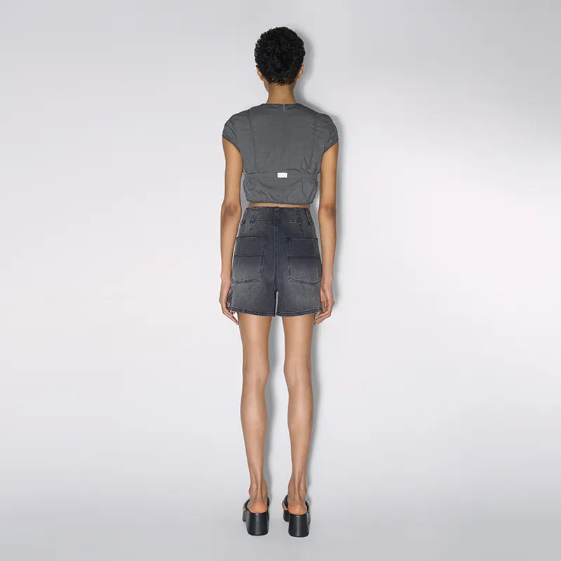 IMMI Denim Shorts Women's Black-4