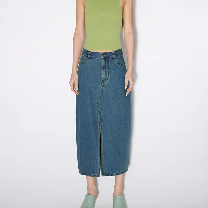IMMI Denim Long Skirts Women's Blue-5