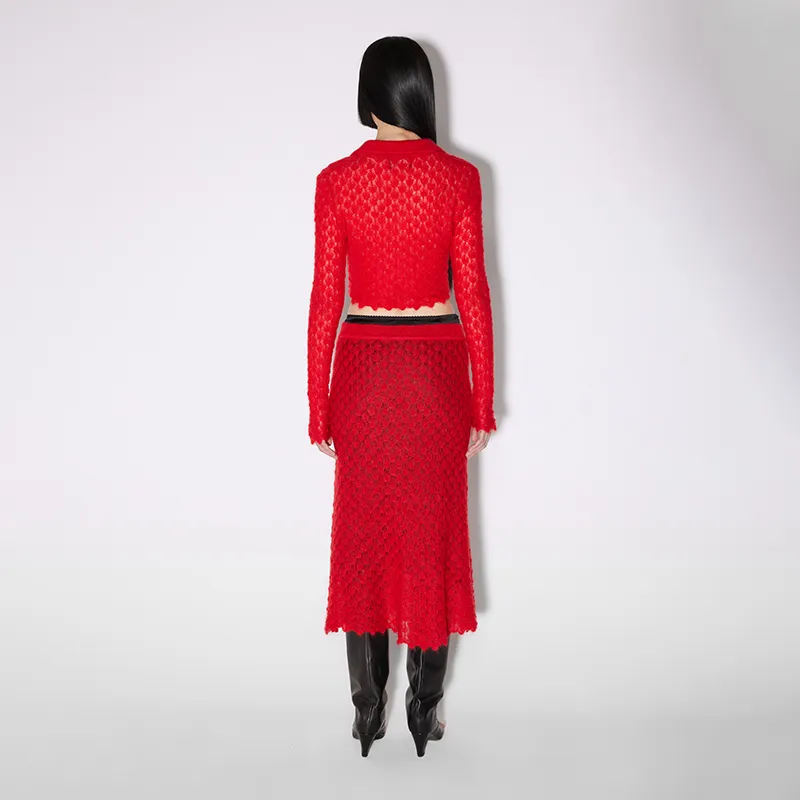 IMMI SS24 Casual Long Skirt Women's Red-2