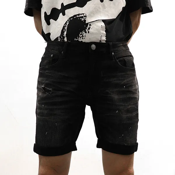 CHEVIGNON Denim Shorts Men's Dark Gray-2