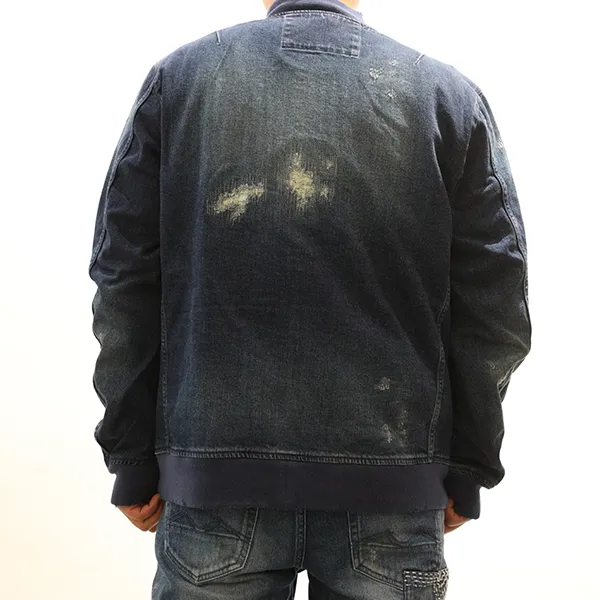 CHEVIGNON x WHOVAL Denim Jacket Men's Blue-3