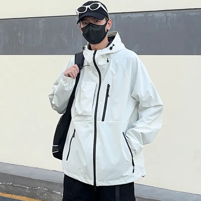 BEENTRILL Waterproof, Windproof, And Breathable Windbreaker Jacket Unisex Rosefinch Red-11