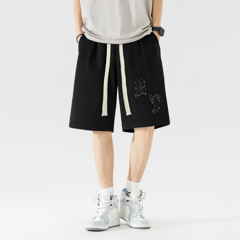 BEENTRILL Casual Shorts Unisex Black-4