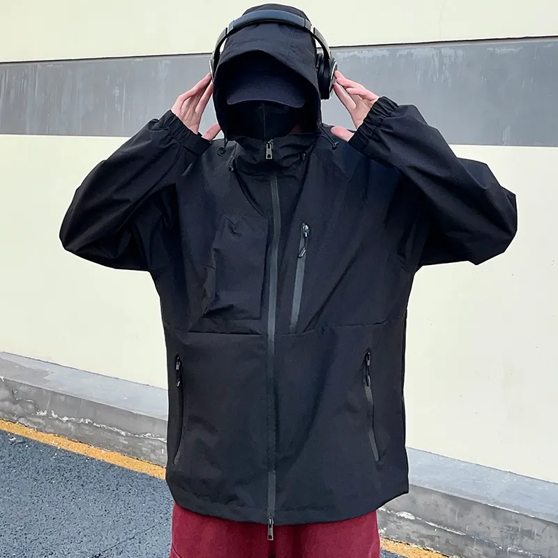 BEENTRILL Waterproof, Windproof, And Breathable Windbreaker Jacket Unisex Rosefinch Red-5
