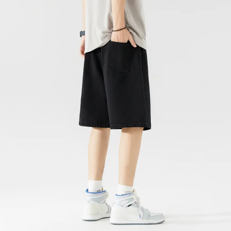 BEENTRILL Casual Shorts Unisex Black-3