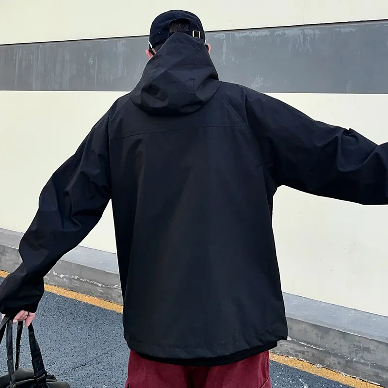 BEENTRILL Waterproof, Windproof, And Breathable Windbreaker Jacket Unisex Rosefinch Red-7