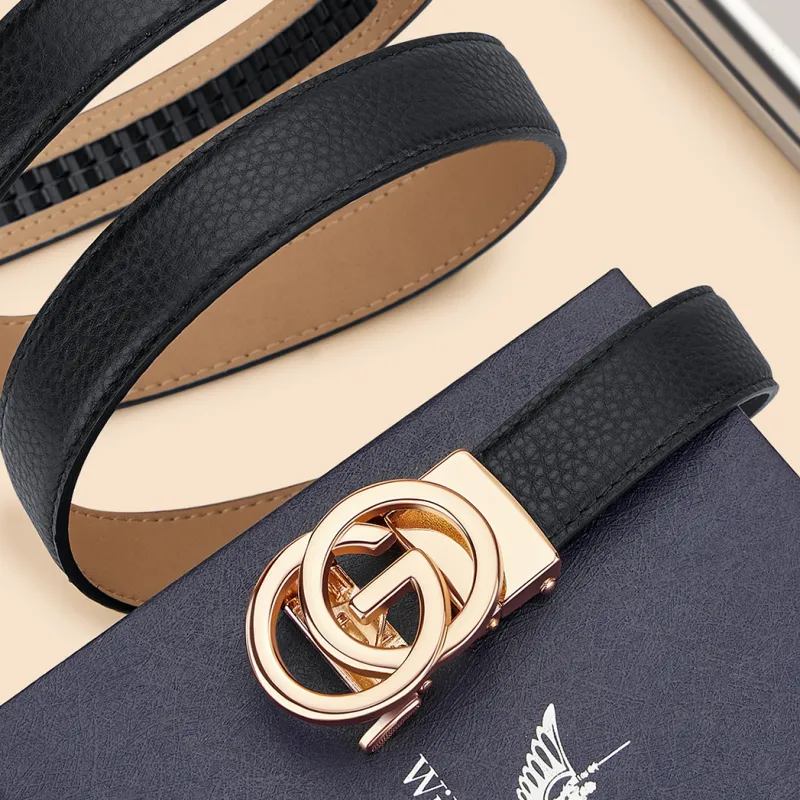 WilliamPOLO Cow Leather Belts Women's Multiple Colors 2.4cm-7
