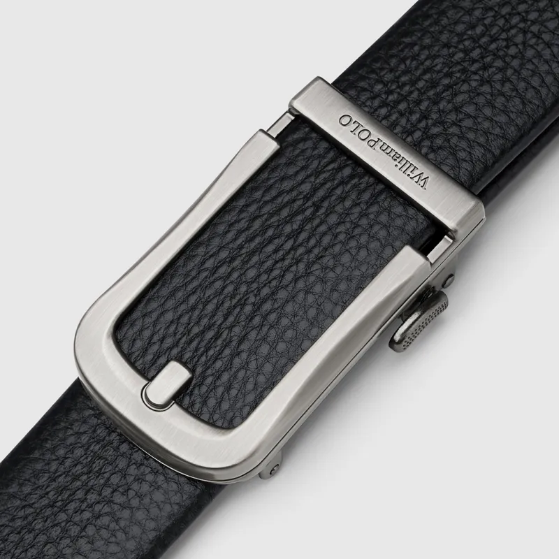 WilliamPOLO Cow Leather/PVC Leather Belts Men's 3.5cm Width-17