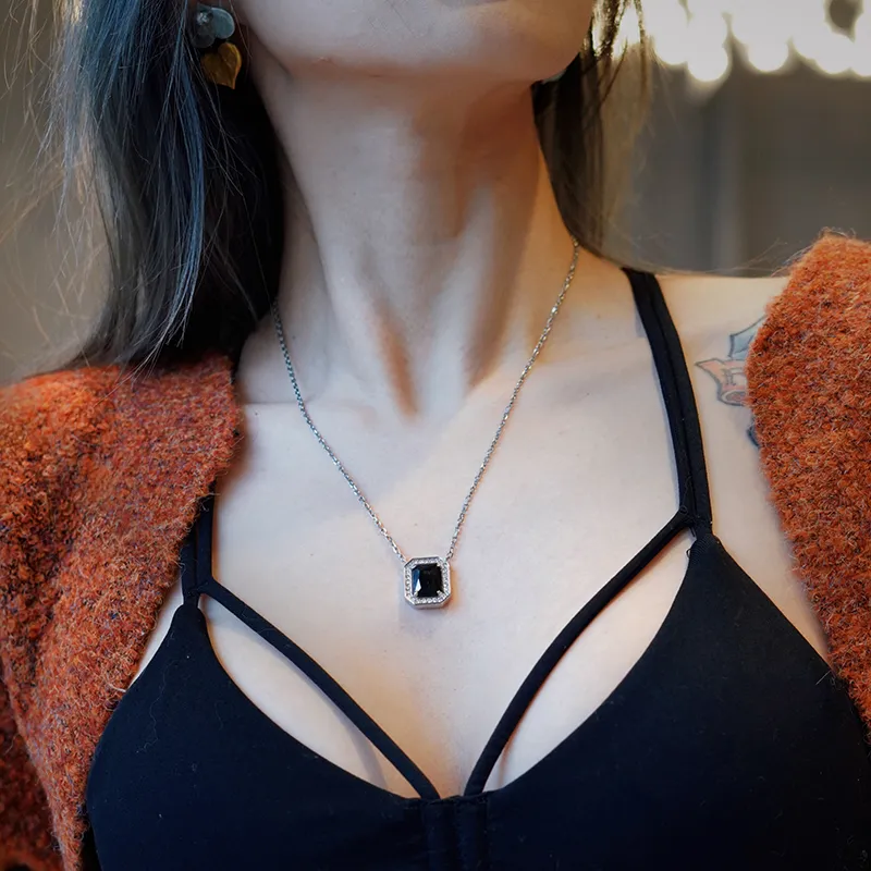ICE ROCK Titanium Steel Necklaces Women's-5