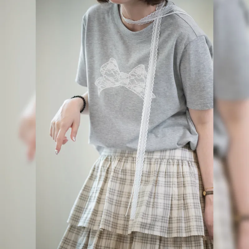 Fstudio T Shirts Women's Gray-3