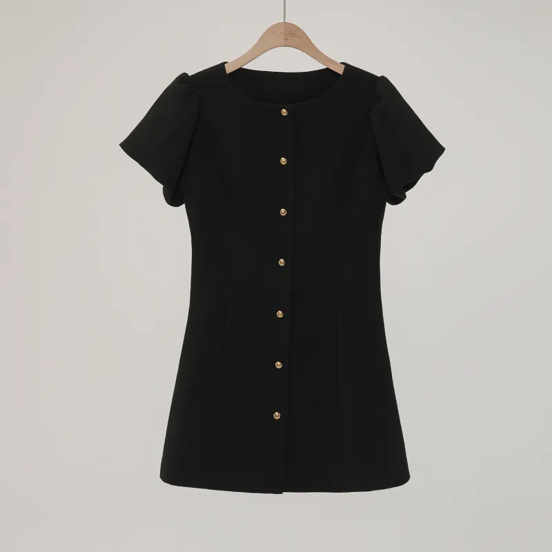 Fstudio Chanel Inspired Short Sleeved Dress Women's-5