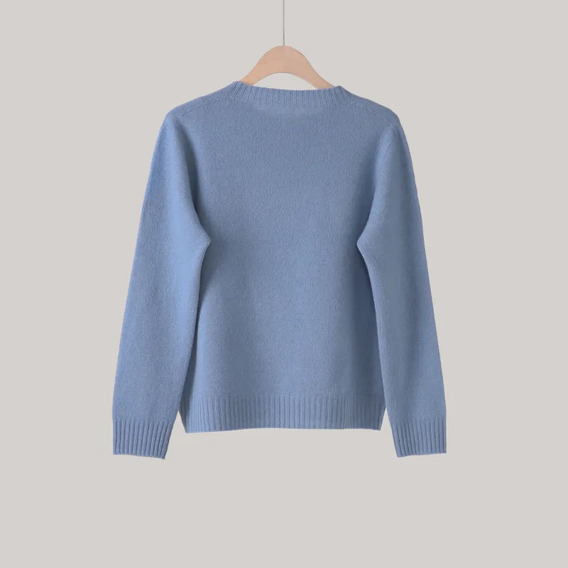 Fstudio Fashion Loose Fit Commute Base Knitwear Women's Black-11