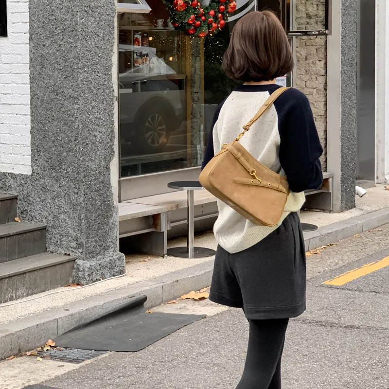 Fstudio Korean Style Fashion Warm Woolen Casual Shorts Women's Dark Gray-7