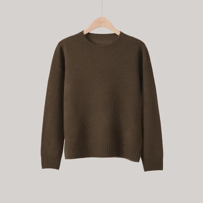 Fstudio Fashion Loose Fit Commute Base Knitwear Women's Black-14