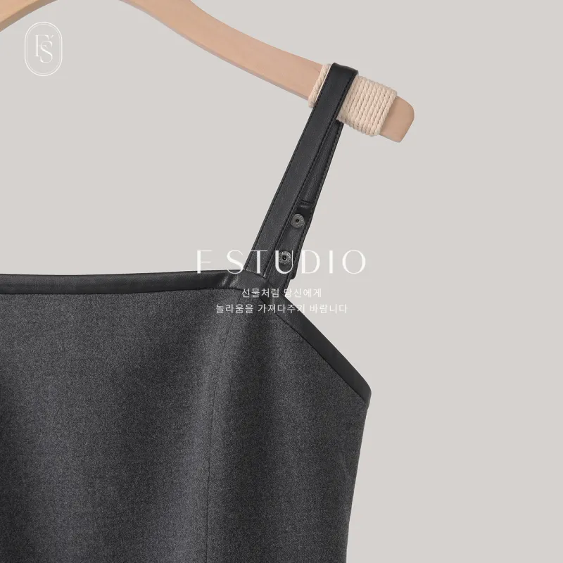 Fstudio Slip Dresses Women's Dark Gray-2