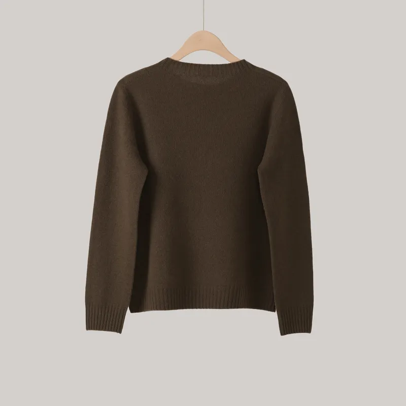 Fstudio Fashion Loose Fit Commute Base Knitwear Women's Black-15